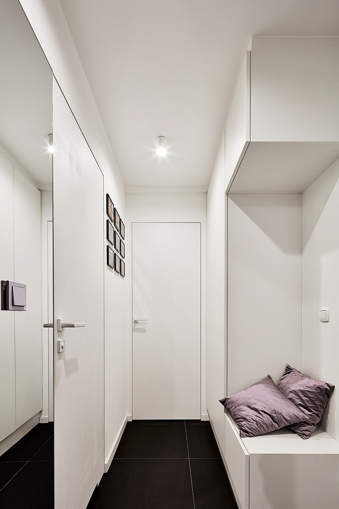 Căn hộ chỉ rộng 40m² mà vẫn đẹp hoàn hảo với hai tông màu tương phản