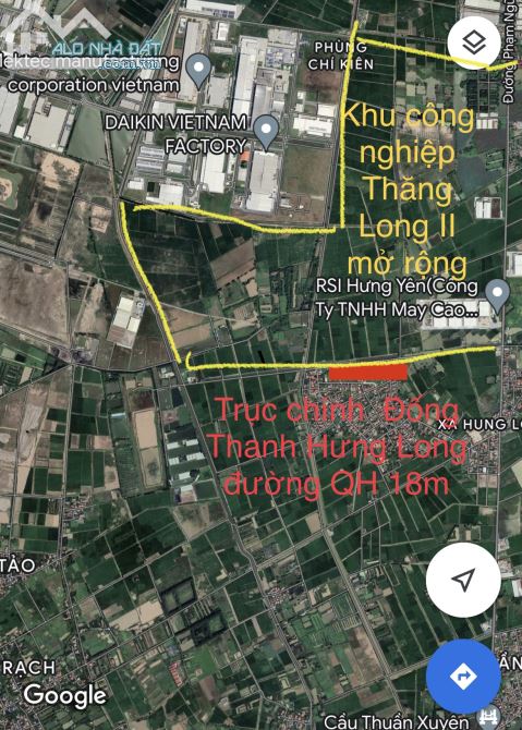 Bán cắt lỗ đất trục chính Thôn Đống Thanh,Hưng Long đối diện Khu Thăng Long II mở rộng