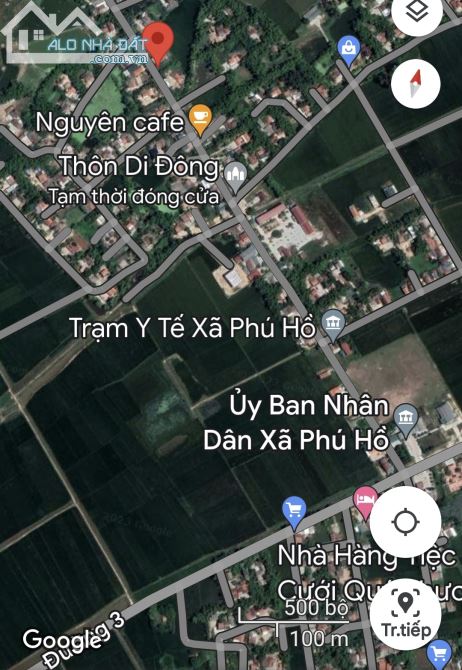 Đất mặt tiền thôn Đông Di, Phú Hồ, Phú Vang, Huế. Phù  an cư hay kinh doanh buôn bán. Cách - 1