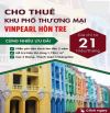 Cho thuê shophouse kinh doanh 24/7 tại khu phố du lịch Vinpearl - Đảo hòn tre Nha Trang
