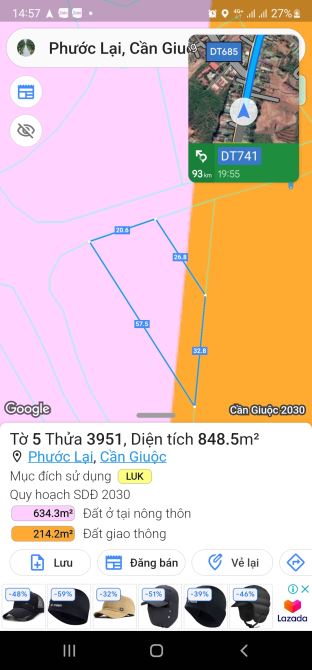 Bán 826m đất mặt tiền đường Tân Tập- Long Hậu,gần KCN Long Hậu : 3,3 tỷ - 4