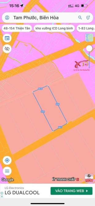 Bán đất XD xưởng (SKC) 18.300m2 giá 73 tỷ-cụm CN Tam Phước-Biên Hòa-Đồng Nai - 2