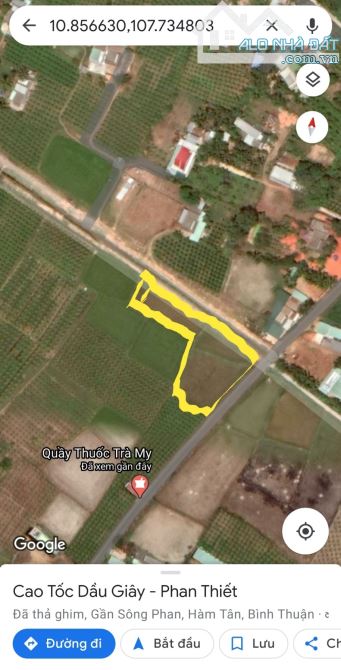 Bán đất thổ cư gần KDC Rạng Đông, Hàm Liêm, đường mở rộng 30m, giá 1,1 tỷ/150m - 1