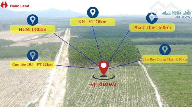 🔥HOT 1,1 Tỷ sở hữu 3.400m2 đường rộng 10m có 3 mặt tiền Tân Bình, LaGi, Bình Thuận - 2