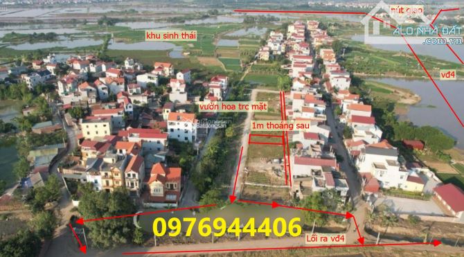 Bán đất đấu giá Văn Khê,Mê Linh,gần vành đai 4.dt 92m,mặt tiền 5m, giá chỉ 2Xtr/m