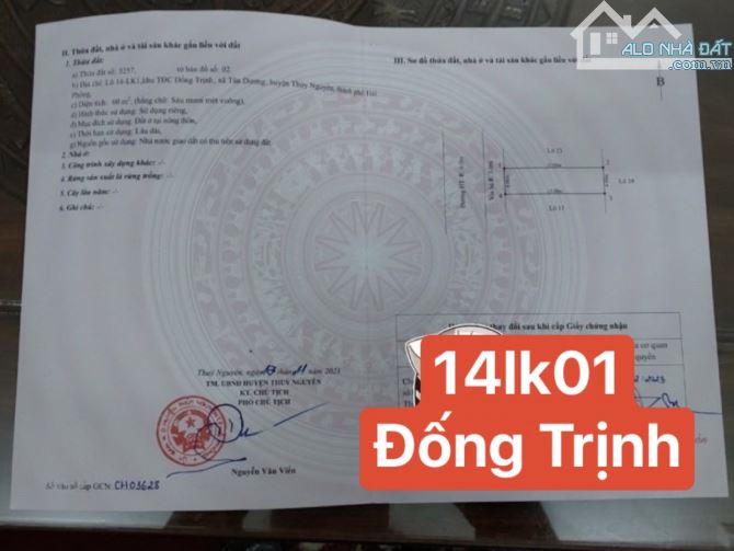 TĐC Đống Trịnh - Tân Dương . Tuyến 2 đường tỉnh 359 - 1