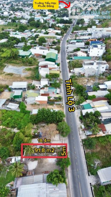 Bán đất mặt tiền đường tỉnh lộ 3 xã Phước Đồng Nha Trang ,91m²