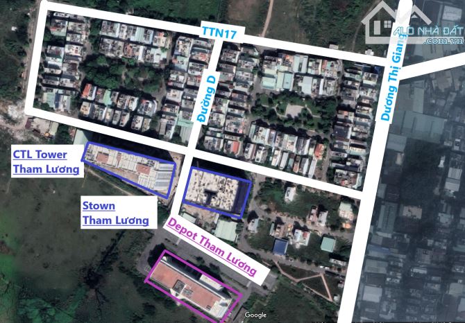 Lô đất Dương Thị Giang - MT đường D hướng vào 2 tòa chung cư - Tiềm năng