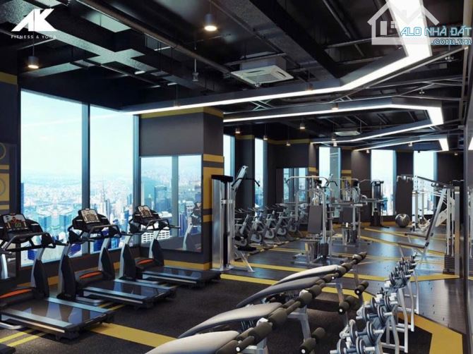 Cho thuê phòng Gym, bể bơi, đủ đồ, toà cao cấp.