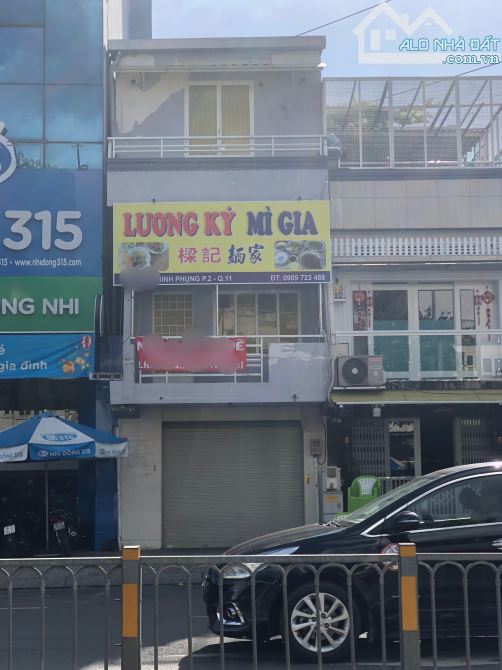 4x15m, 3 tầng, 3PN, 3WC. Mặt tiền Minh Phụng, P2, Q11. Giá 25 triệu