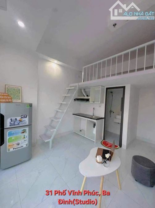 Cho Thuê CCMN Ngõ 31 Vĩnh Phúc Ba Đình 30m2 Gác Xép Ban Công Thang Máy 15m Ra Phố To