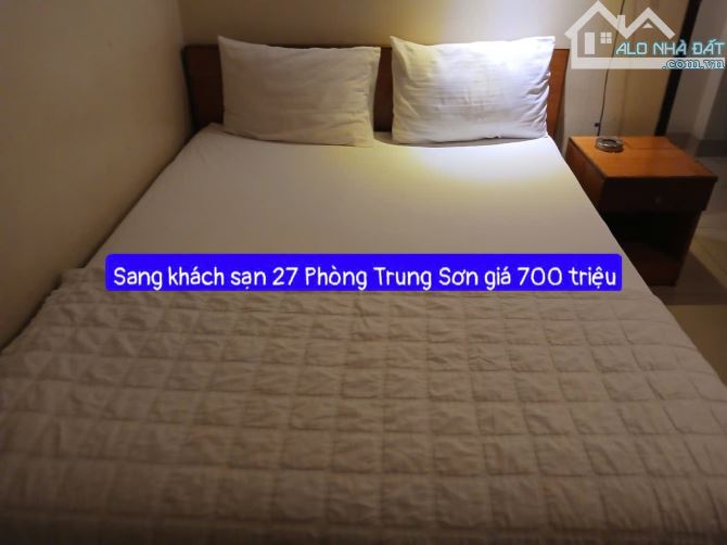 Sang nhượng KS 27 Phòng Khu Trung Sơn thuê 30tr giá chỉ 700 triệu