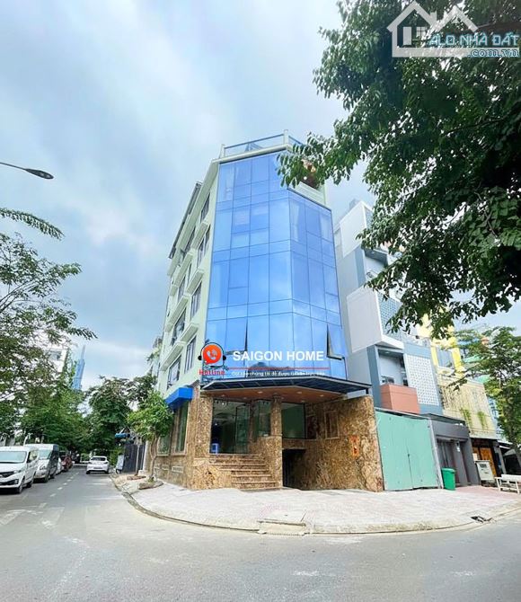 Cho thuê tòa VP góc 2 mặt tiền KĐT An Phú -Quận_2 Hầm 3 Tầng