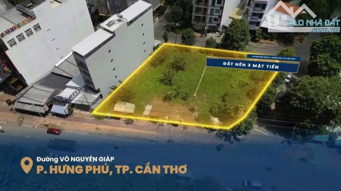 CHO THUÊ ĐẤT GÓC 3 MẶT TIỀN – VỊ TRÍ ĐẮC ĐỊA NHẤT KĐT NAM CẦN THƠ!