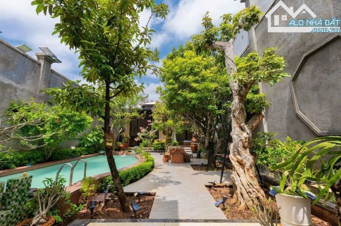 🏡 Villa sân vườn 5PN, 6WC – Hồ bơi riêng – Cách Bãi Sau 1,3km – Nội thất gỗ đỏ ✨