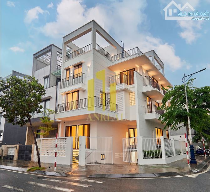 BIỆT THỰ CĂN GÓC ĐẸP HIỆN ĐẠI HẦM 3 LẦU – KHU ĐẢO KIM CƯƠNG