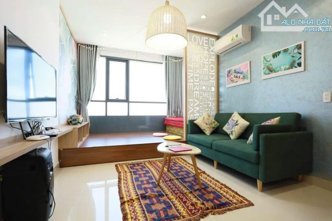 Cho thuê chung cư Lapen 2PN full nội thất hiện đại căn góc view biển đẹp