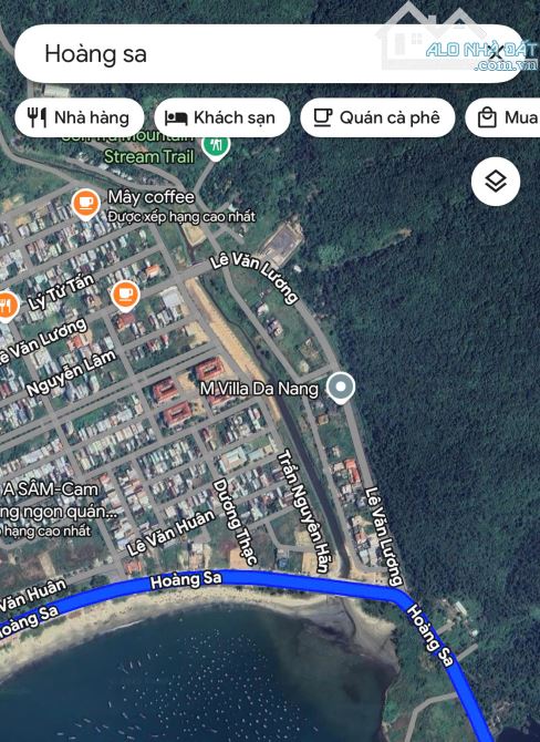 CHO THUÊ MẶT BẰNG 3 MẶT TIỀN HOÀNG SA VÀ TRẦN NGUYÊN HÃN, VIEW TRỰC DIỆN BIỂN, GIÁ 150TR