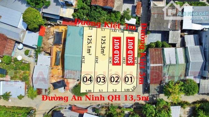 Bán Đất 2 Mặt Tiền Đường An Ninh Kim Long gần Cầu Nguyễn Hoàng chỉ 2 tỉ 650