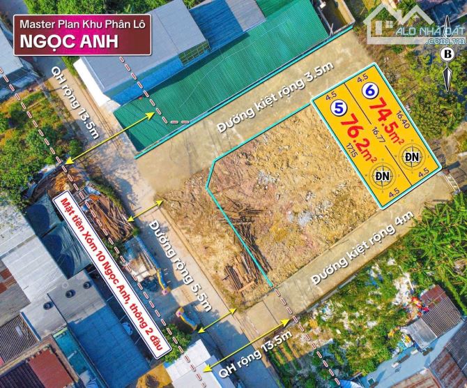 Đất Kiệt oto 2 mặt thoáng Ngọc Anh