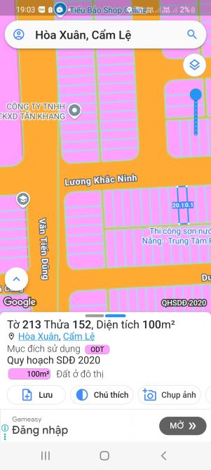 🔥HOT🔥 HO MT LƯƠNG KHẮC NINH - HÒA XUÂN-ĐÀ NẴNG.100Mm²GIÁ 3,55TY