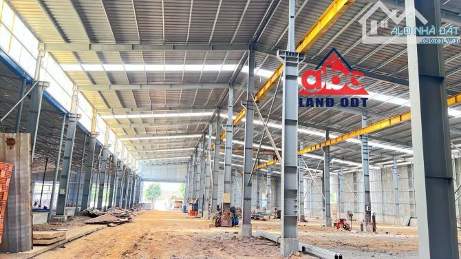 Cho Thuê Xưởng 4500m2 CNC Long Thành Đồng Nai. Điện 750kva. Cầu trục 10T. Giá chỉ 360tr/th