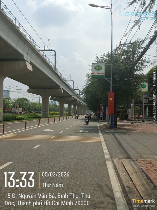 Cho thuê đất mặt tiền Nguyễn Văn Bá Thủ Đức giá 120 triệu