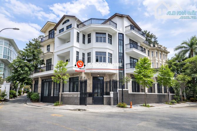 Cho thuê biệt thự căn góc Trần Não, Quận 2 - Hầm 4 tầng