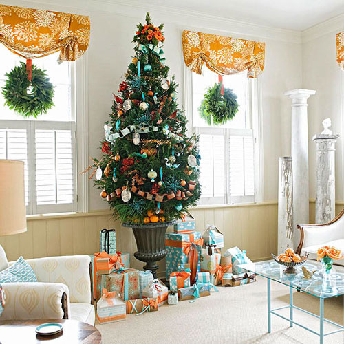 Bật mí cách trang trí phòng khách đẹp đón Giáng sinh