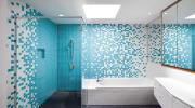 Những mẫu phòng tắm đẹp với tông màu xanh và trắng