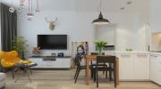 Mẫu căn hộ 45m² cực chuẩn cho cặp đôi.