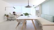Mẫu căn hộ 80m2 với những tông màu pastel xinh xắn