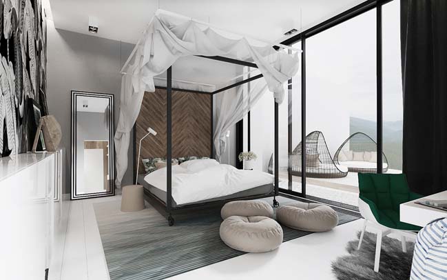 Mẫu phòng ngủ tân cổ điển đẹp sang trọng đẳng cấp với tone màu trắng