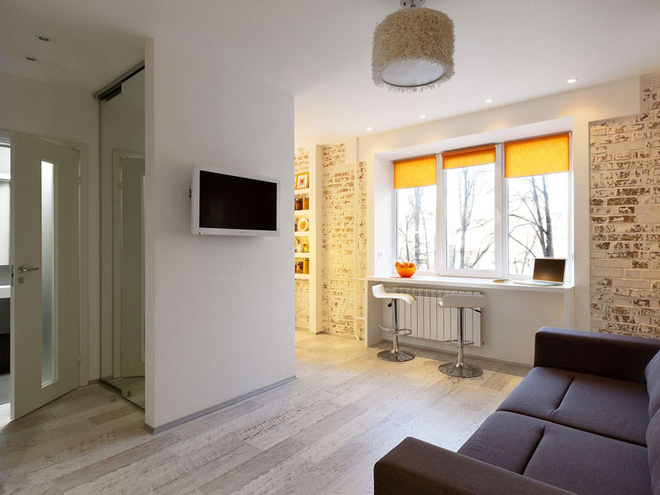 Căn hộ 22m² trang trí theo phong cách tối giản và đầy đủ chức năng cho vợ chồng trẻ
