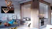 Thiết kế của căn hộ vỏn vẹn 30m² có những gam màu trang trí vô cùng bắt mắt