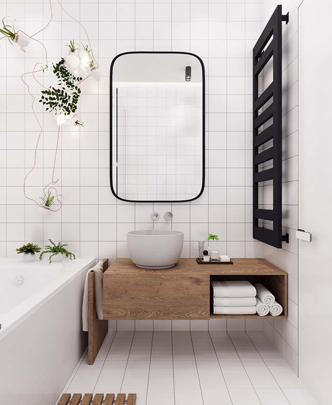 Thiết kế phòng tắm hiện đại thể hiện sự sạch sẽ, tiện nghi và đẳng cấp trong không gian nhà tắm. Với những kệ thông minh, giúp quản lý đồ dùng và tiết kiệm không gian, phòng tắm của bạn sẽ trở thành nơi đáng sống và nghỉ dưỡng hơn bao giờ hết.