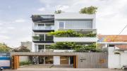 Happy House kích thước 7x13m, thiết kế 5 tầng ngập tràn cây xanh