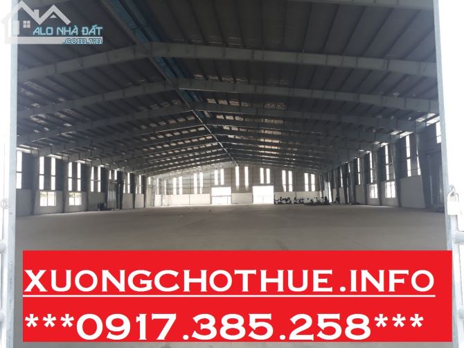 cho thuê gấp kho xưởng diện tích 3000m2 giá 120tr/tháng ở vòng xoay An Phú