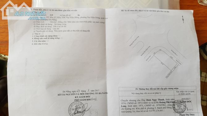 Cần bán gấp đất  2mặt tiền đường Trần Thánh Tông nại hiên đông sơn trà đà nẵng - 1