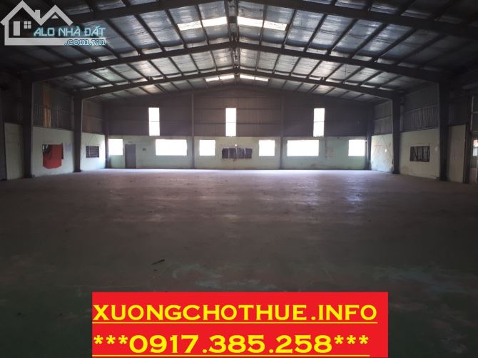 cho thuê kho xưởng diện tích 3000m2 giá 120tr/tháng ở Ngã Tư Bình Chuẩn