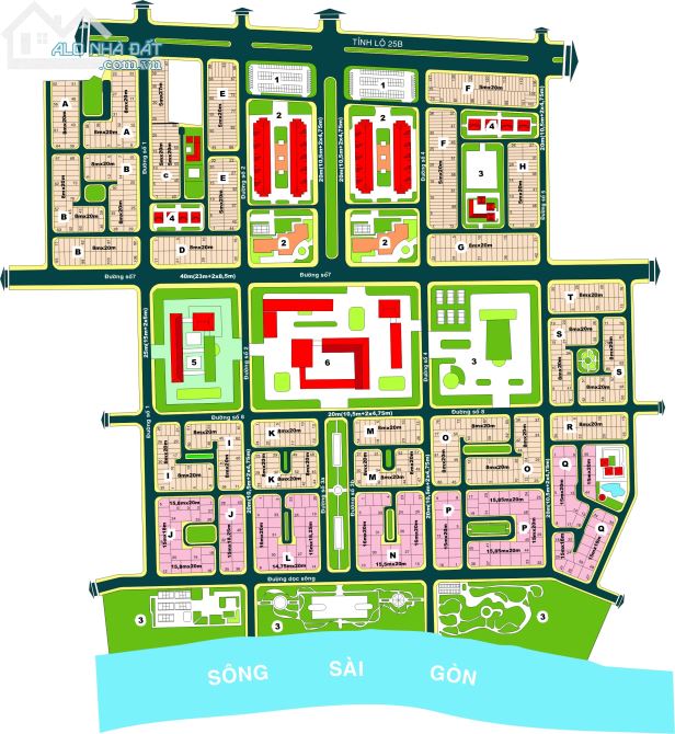Bán đất dự án Huy Hoàng, Quận 2: nền (8x20m) đối diện biệt thự, đường thông, giá 200tr/m2