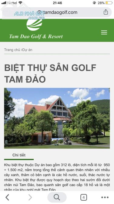 Bán 1 số lô đất đất nền Biệt thự sân golf Tam Đảo ,sở hữu vĩnh viễn,Xây Dựng tự do, giá rẻ - 5