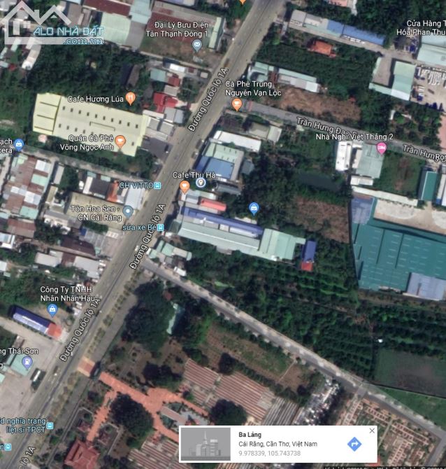 Bán đất mặt tiền QL1A gần cầu ba láng - 1