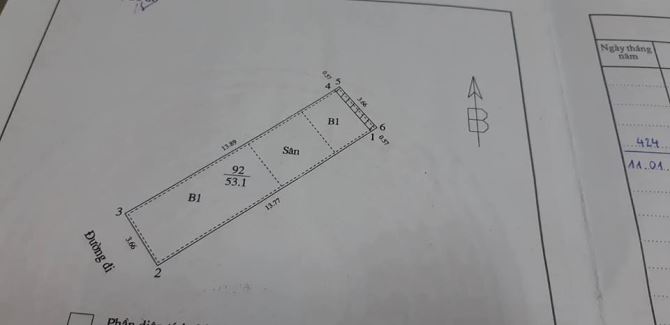 Nhà ngõ 26 Yên Lạc DT 53/60m2 * 4 tầng. Giá 7,8 tỷ - 4