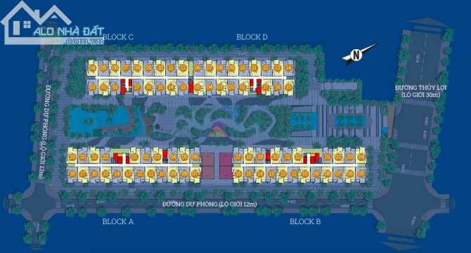 Cho thuê căn hộ Him Lam Phú An, Quận 9, 69m2, 2pn 2wc giá tốt, LH Tài - 3