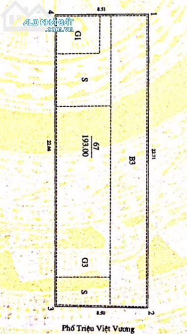Bán đất tặng nhà Mặt phố Triệu Việt Vương, Hai Bà Trưng 200 m2 MT 8,5m. Giá 117 tỷ.