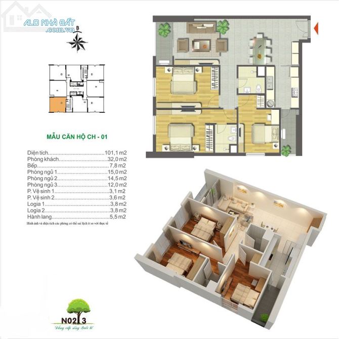 Bán chung cư N02T3 Ngoại Giao Đoàn - Quang Minh Hà Nội - DT 93m2, 101m2, 112m2