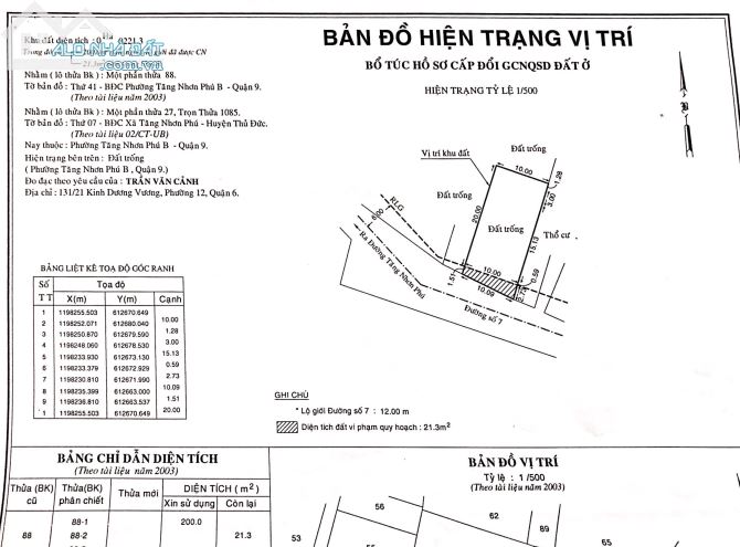 kẹt tền cần bán gấp đất mặt tiền đường số 7 tăng nhơn phú B Quận 9 26ty/607m2 giá đầu tư - 5