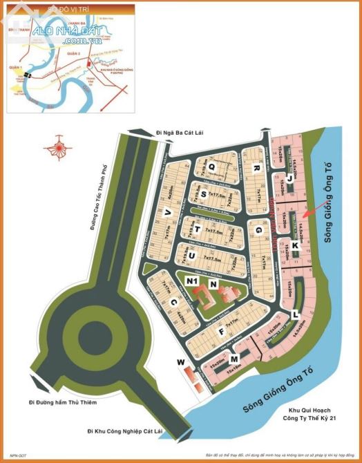 Ngộp ngân hàng Bán gấp lô đất View sông KDC Sông Giồng - Quận 2. 696m2. Giá rẻ: 68tr/m2.