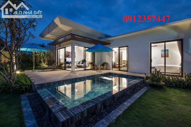 BÁN GẤP VILLA 2 PN GIÁ 18.5 TỶ DT: 529M2 FULL NỘI THẤT TẠI MELIA THE HAMPTONS HỒ TRÀM